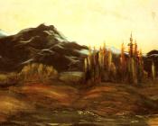 保罗 古斯塔夫 多尔 : Louis Christophe A Mountainous Landscape With A Balloon